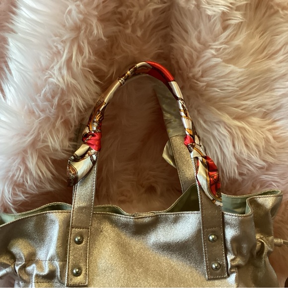 Burberry of London Blue Label rose gold metallic shoulder bag - Picture 15 of 16